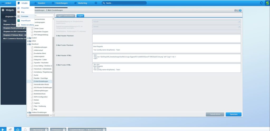 Korrektur Emailvorlage Englisch